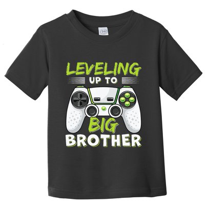 Leveling Up to Big Brother Toddler T-Shirt