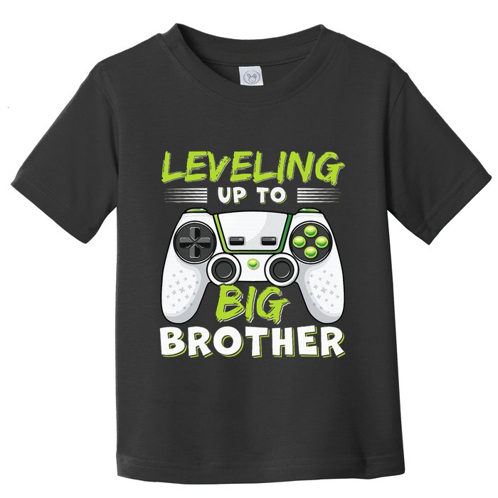 Leveling Up to Big Brother Toddler T-Shirt