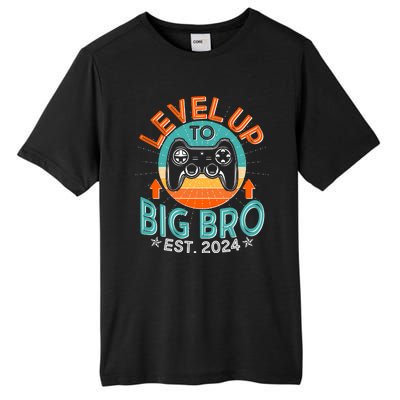 Level Up To Big Bro Est 2024 New Baby Sibling Gamer Tall Fusion ChromaSoft Performance T-Shirt