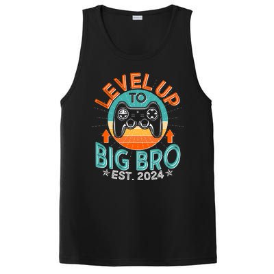 Level Up To Big Bro Est 2024 New Baby Sibling Gamer PosiCharge Competitor Tank