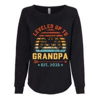 Leveled Up To Grandpa 2025 Gaming Pregnancy Announcement Womens California Wash Sweatshirt