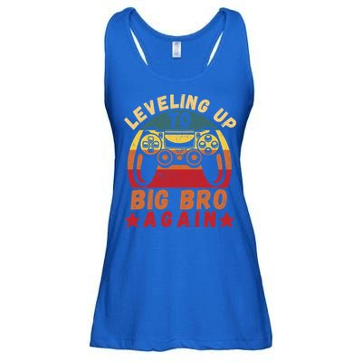 Leveling Up To Big Bro Again Vintage Big Brother Again Gamer Cool Gift Ladies Essential Flowy Tank