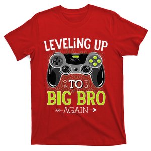 Leveling Up To Big Bro Again Video Gamer Big Brother T-Shirt