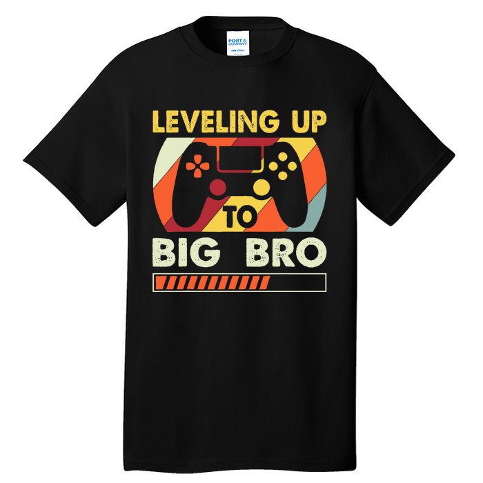 Leveling Up To Big Bro Vintage Future Brother Tall T-Shirt