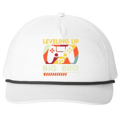 Leveling Up To Big Bro Vintage Future Brother Snapback Five-Panel Rope Hat