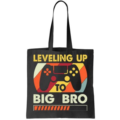 Leveling Up To Big Bro Vintage Future Brother Tote Bag