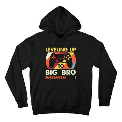 Leveling Up To Big Bro Vintage Future Brother Tall Hoodie