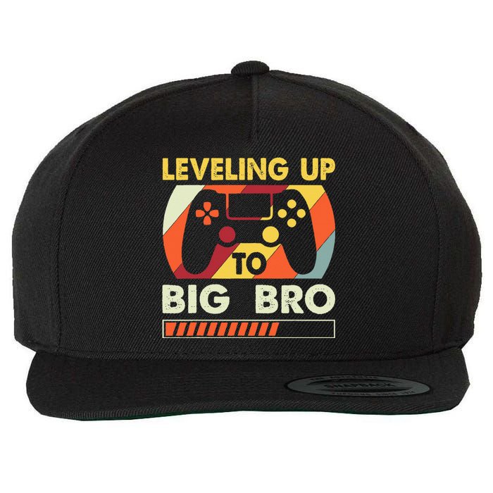 Leveling Up To Big Bro Vintage Future Brother Wool Snapback Cap