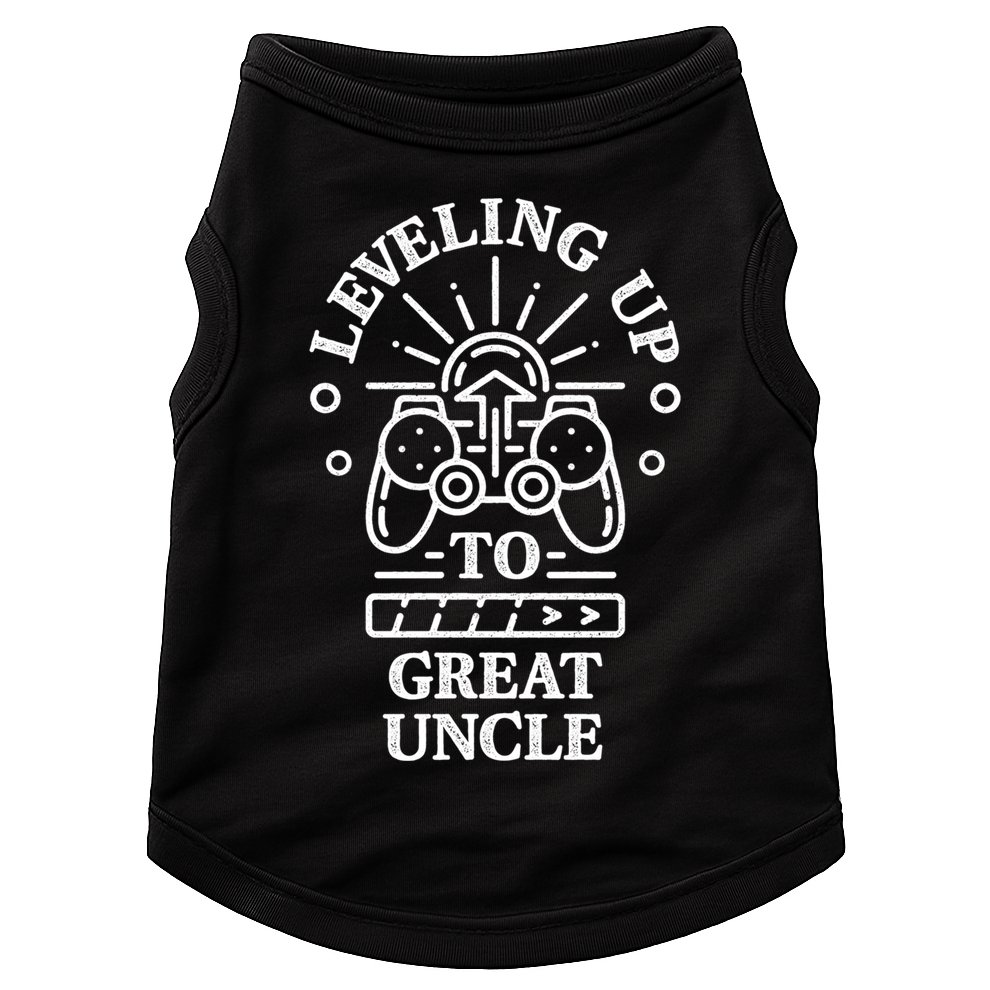 Leveling Up To Great Uncle Promoted To Granduncle Gamer Cool Gift Doggie Tank
