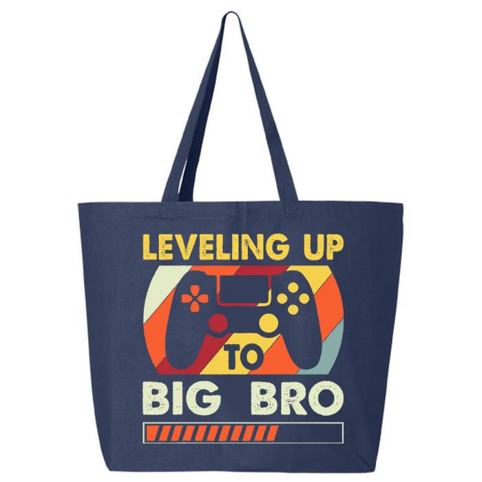 Leveling Up To Big Bro Vintage Future Brother 25L Jumbo Tote