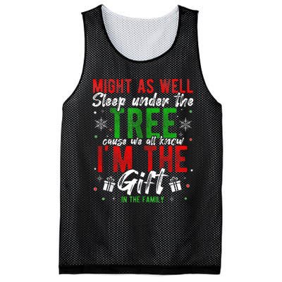 Lay Under The Tree Cause We Know I'm The Gift In The Family  Mesh Reversible Basketball Jersey Tank