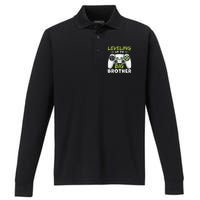 Leveling Up To Big Brother Performance Long Sleeve Polo