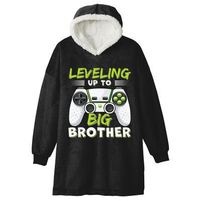 Leveling Up To Big Brother Hooded Wearable Blanket