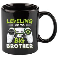 Leveling Up To Big Brother 11oz C Handle Ceramic Mug