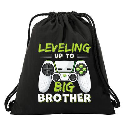 Leveling Up To Big Brother Drawstring Bag