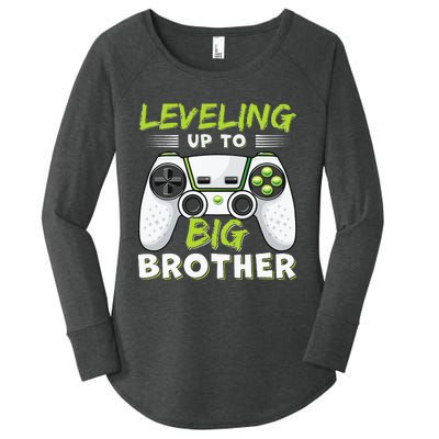 Leveling Up To Big Brother Women's Perfect Tri Tunic Long Sleeve Shirt