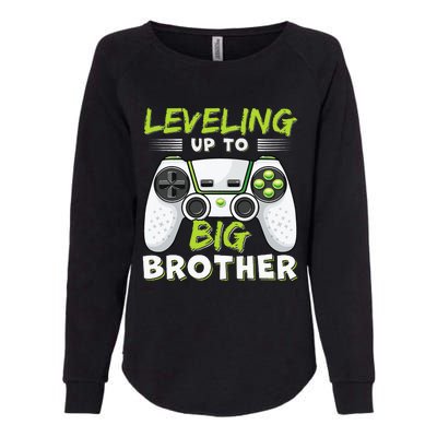 Leveling Up To Big Brother Womens California Wash Sweatshirt