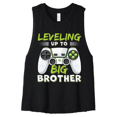 Leveling Up To Big Brother Women's Racerback Cropped Tank