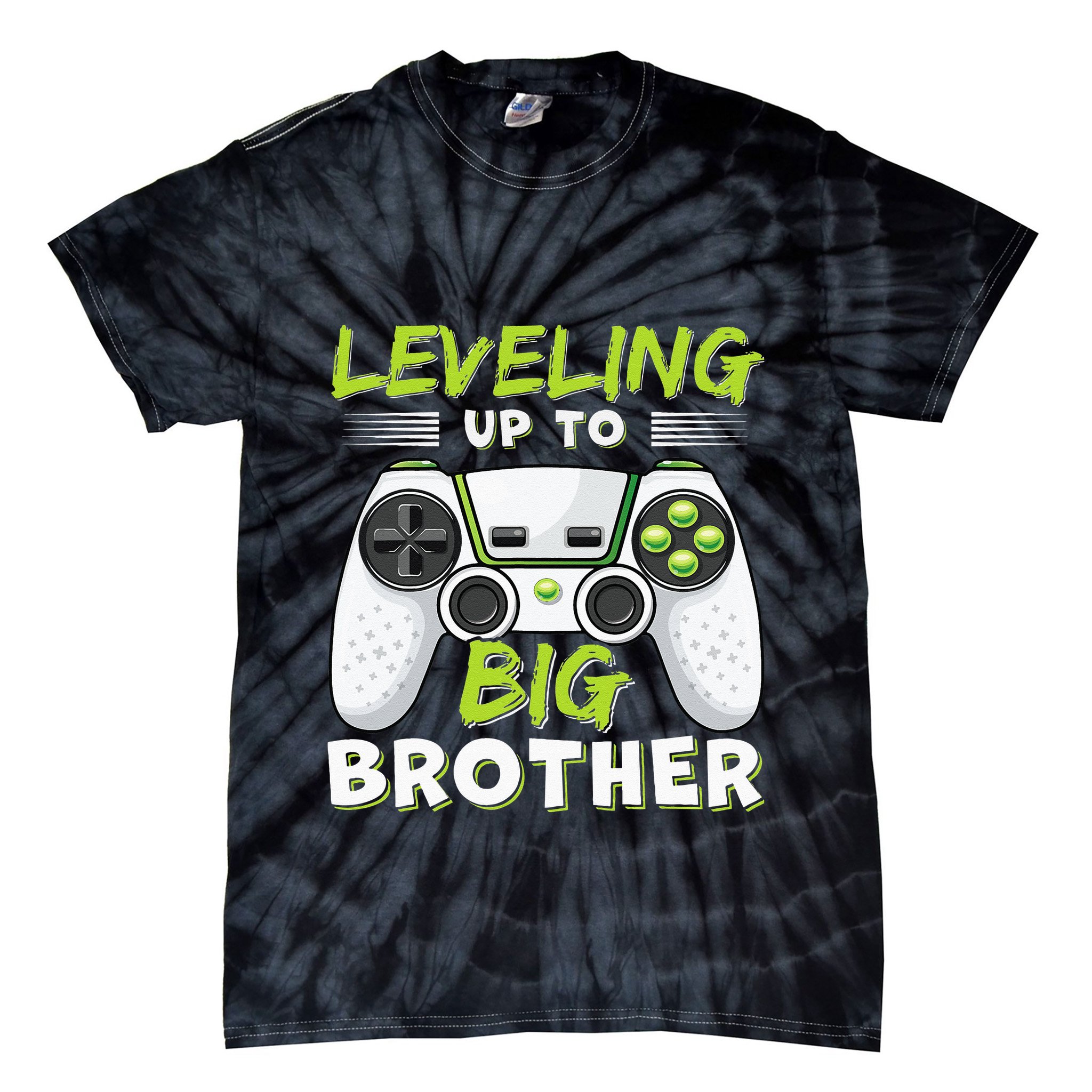 Leveling Up To Big Brother Tie-Dye T-Shirt