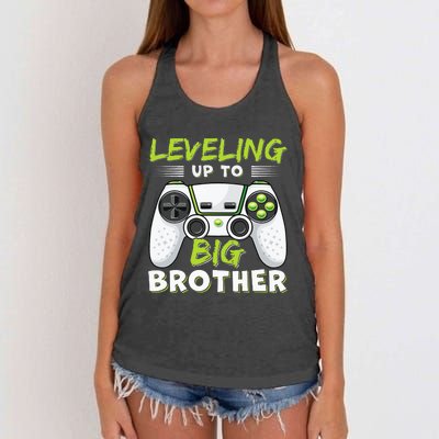 Leveling Up To Big Brother Women's Knotted Racerback Tank