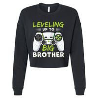 Leveling Up To Big Brother Cropped Pullover Crew