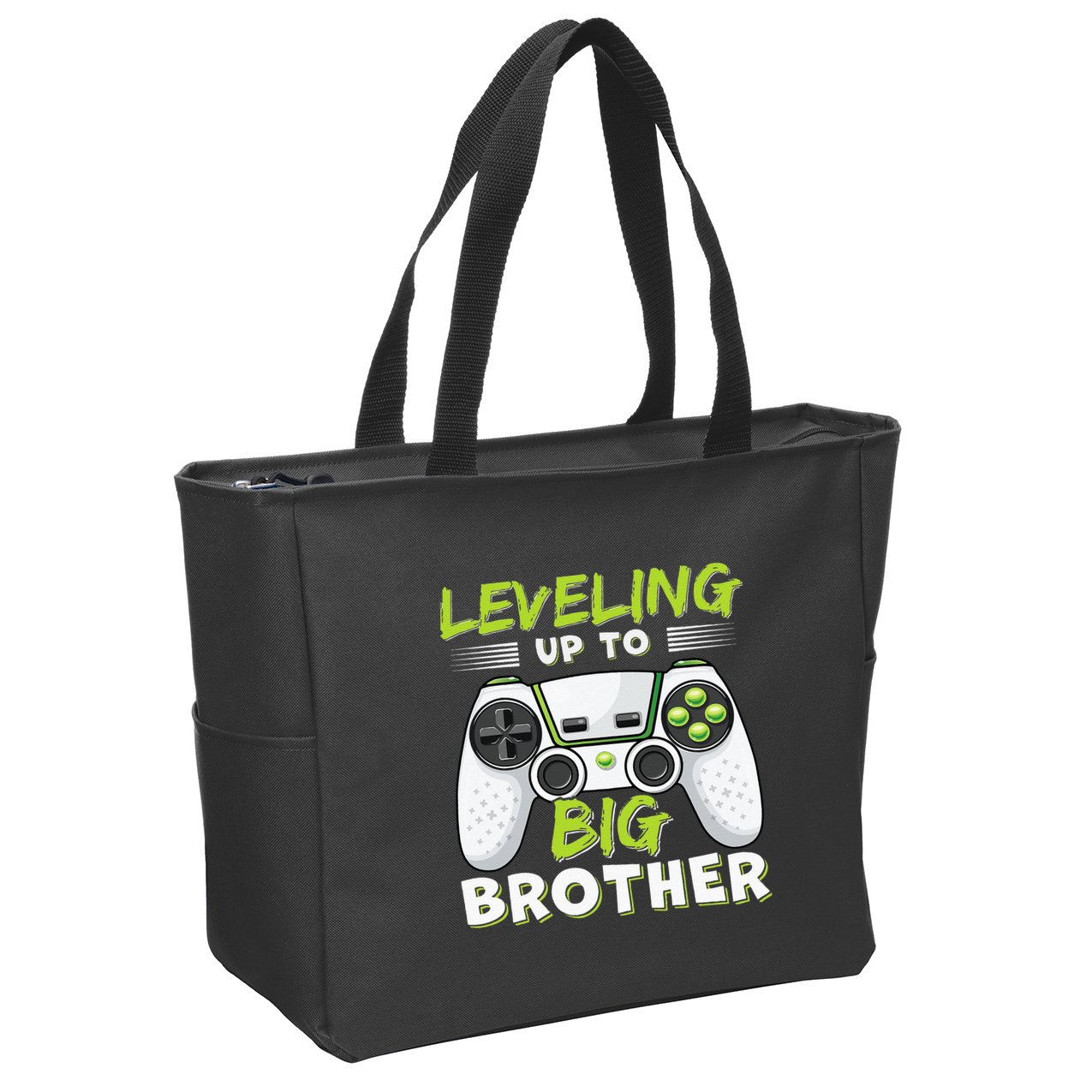 Leveling Up To Big Brother Zip Tote Bag
