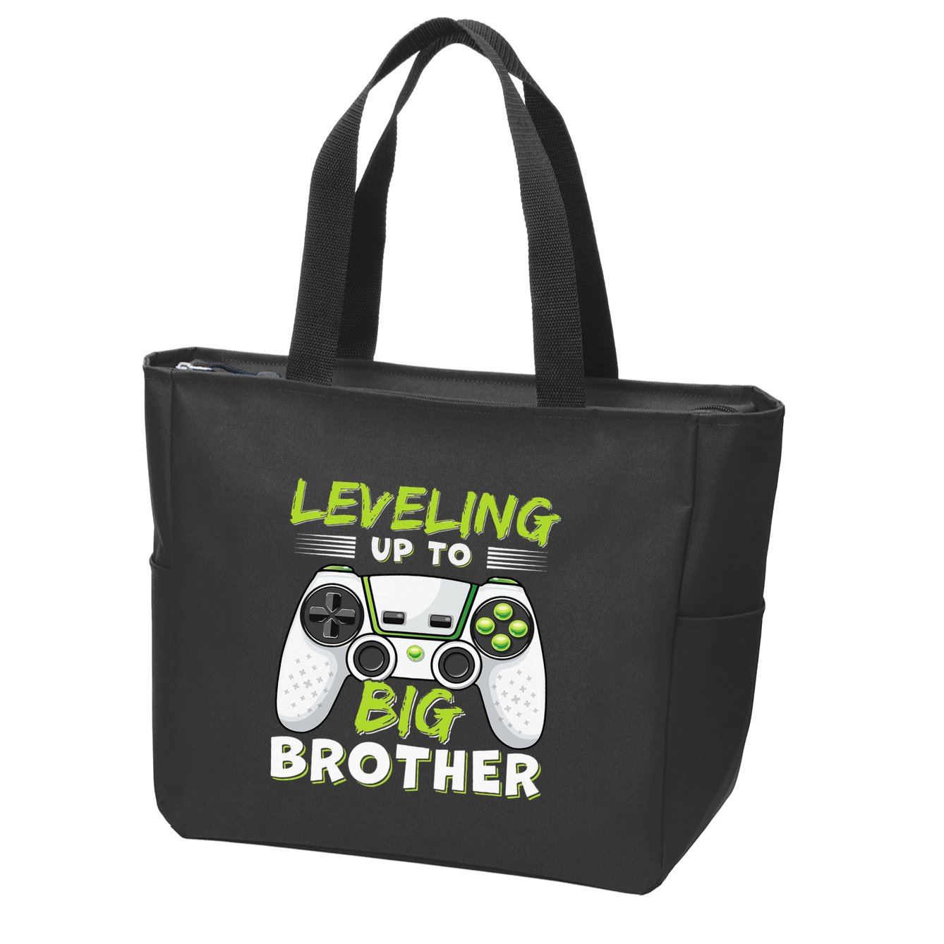 Leveling Up To Big Brother Zip Tote Bag