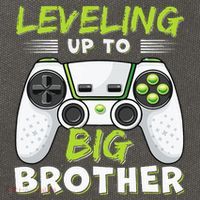 Leveling Up To Big Brother Cotton Canvas Backpack