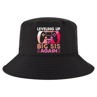 Leveling Up To Big Sis Again Promoted To Big Sister Again Cool Comfort Performance Bucket Hat