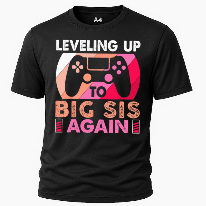 Leveling Up To Big Sis Again Promoted To Big Sister Again Cooling Performance Crew T-Shirt