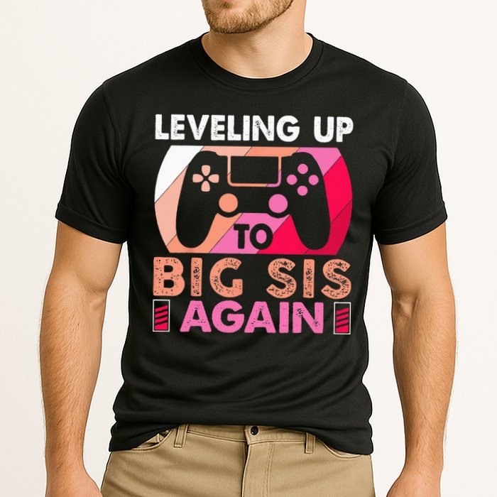 Leveling Up To Big Sis Again Promoted To Big Sister Again Cooling Performance Crew T-Shirt