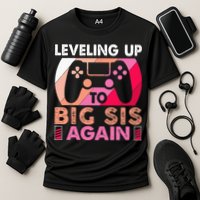 Leveling Up To Big Sis Again Promoted To Big Sister Again Cooling Performance Crew T-Shirt