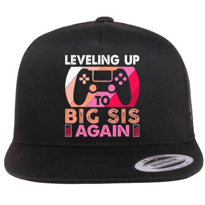 Leveling Up To Big Sis Again Promoted To Big Sister Again Flatbill Hat