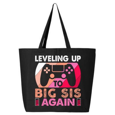 Leveling Up To Big Sis Again Promoted To Big Sister Again 25L Jumbo Tote