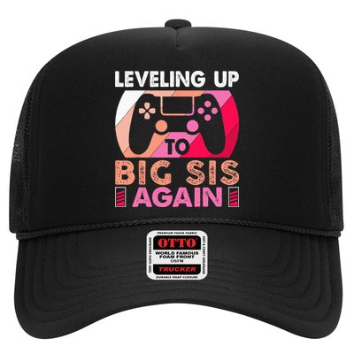 Leveling Up To Big Sis Again Promoted To Big Sister Again Trucker Hat