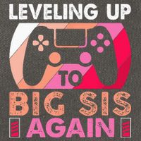 Leveling Up To Big Sis Again Promoted To Big Sister Again Cotton Canvas Backpack