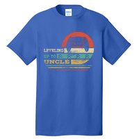 Leveling Up To Uncle Funny New Uncle Vintage Gamer Gift Tall T-Shirt