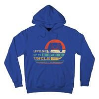 Leveling Up To Uncle Funny New Uncle Vintage Gamer Gift Tall Hoodie