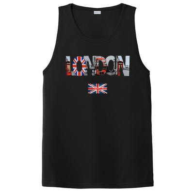 London UK Union Jack England Great British Flag PosiCharge Competitor Tank