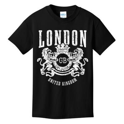 London UK Vintage GB England Great Britain United Kingdom Kids T-Shirt