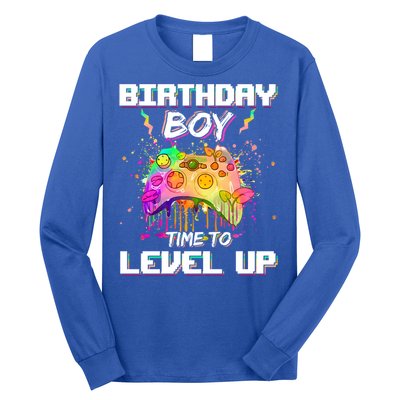 Level Up Video Gamer On My Birthday Party Decorations Cool Gift Long Sleeve Shirt