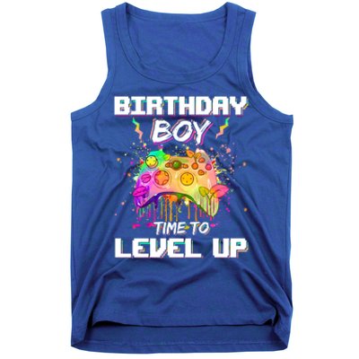 Level Up Video Gamer On My Birthday Party Decorations Cool Gift Tank Top