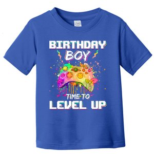 Level Up Video Gamer On My Birthday Party Decorations Cool Gift Toddler T-Shirt