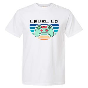 Level Up Video Game Controller Gamer Enthusiast Garment-Dyed Heavyweight T-Shirt