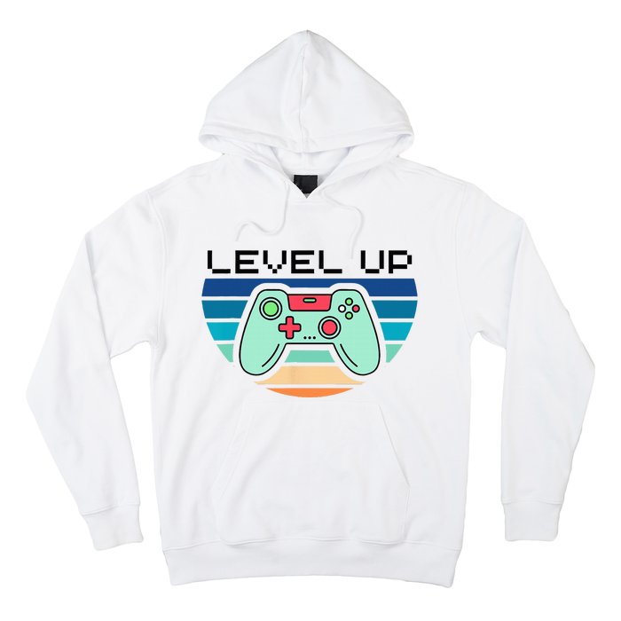 Level Up Video Game Controller Gamer Enthusiast Hoodie