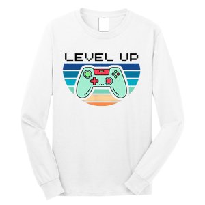 Level Up Video Game Controller Gamer Enthusiast Long Sleeve Shirt