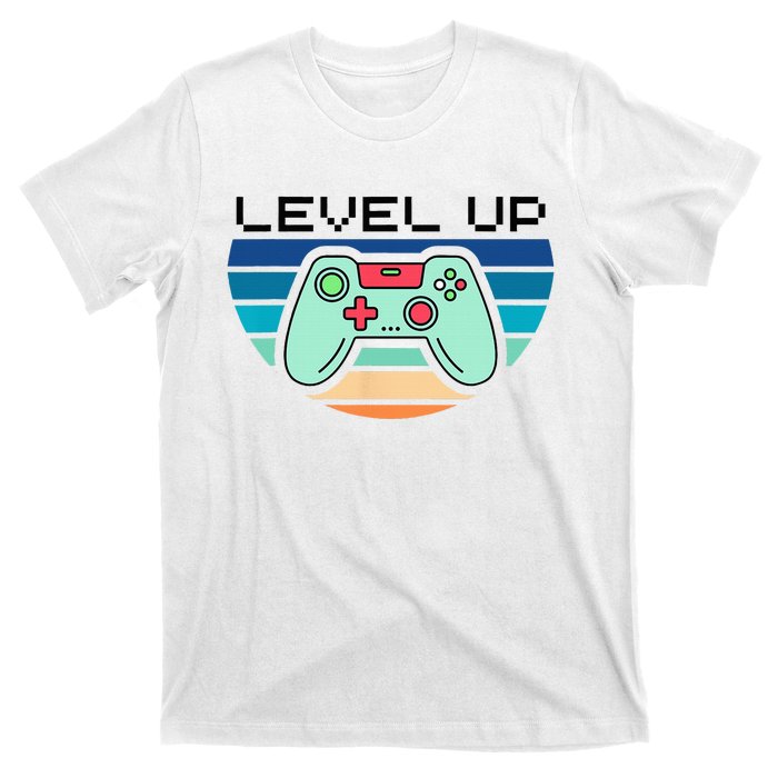 Level Up Video Game Controller Gamer Enthusiast T-Shirt