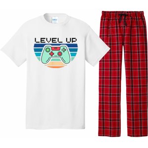 Level Up Video Game Controller Gamer Enthusiast Pajama Set