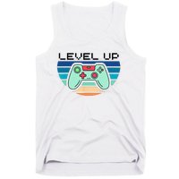 Level Up Video Game Controller Gamer Enthusiast Tank Top