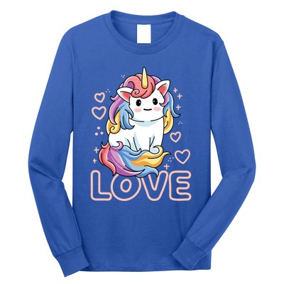 Love Unicorns Valentines Day Love Gift Long Sleeve Shirt